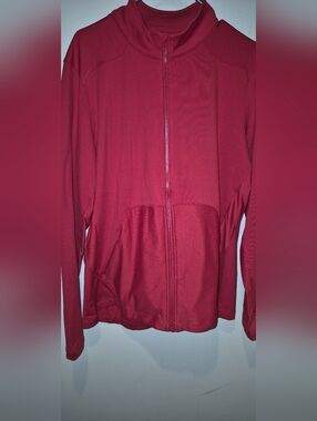 Ladies Red Zip Up Jacket